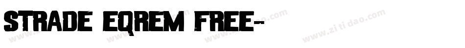 Strade Eqrem FREE字体转换